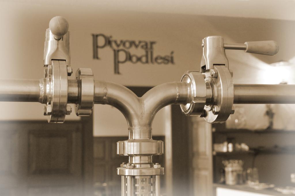 Penzion Pivovar Podlesí Příbram Esterno foto